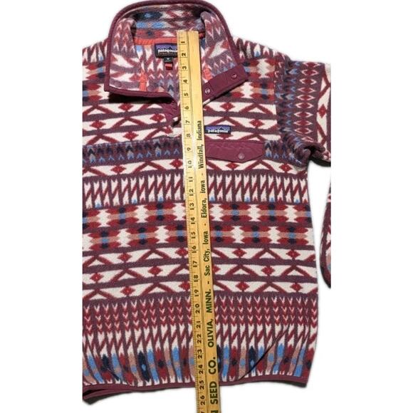 Patagonia Synchilla Snap-T Fleece Pullover XS Women’s Geometric Aztec... - Picture 12 of 13